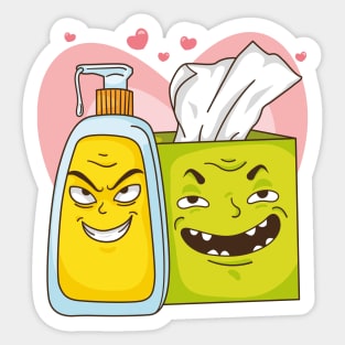 Lotion & Tissue Sticker